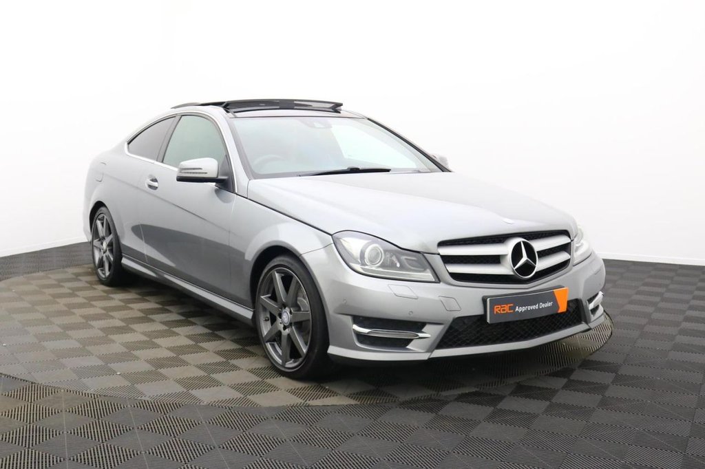 USED 2015 15 MERCEDES-BENZ C-CLASS 2.1 C250 CDI AMG Sport Edition Coupe 2dr Diesel G-Tronic+ Euro 5 (s/s) (204 ps) Sat Nav Pan Roof