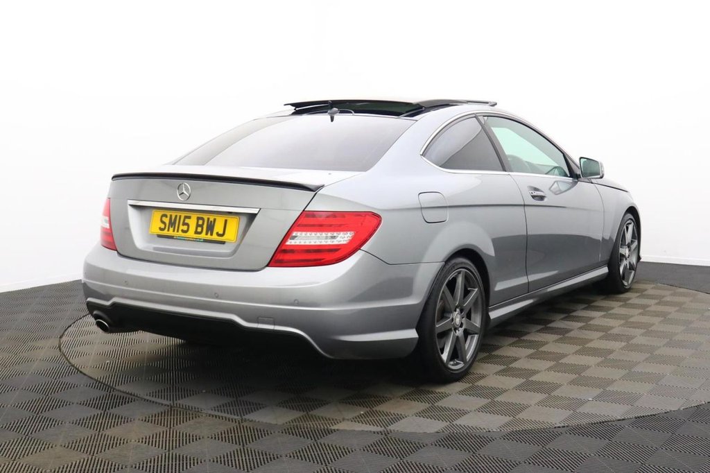 USED 2015 15 MERCEDES-BENZ C-CLASS 2.1 C250 CDI AMG Sport Edition Coupe 2dr Diesel G-Tronic+ Euro 5 (s/s) (204 ps) Sat Nav Pan Roof