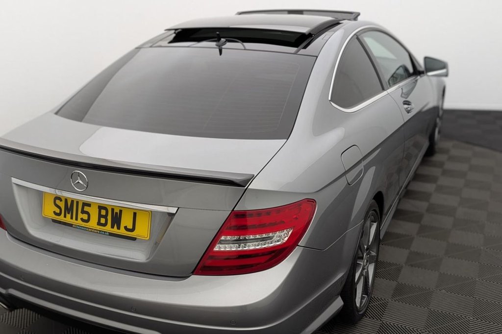 USED 2015 15 MERCEDES-BENZ C-CLASS 2.1 C250 CDI AMG Sport Edition Coupe 2dr Diesel G-Tronic+ Euro 5 (s/s) (204 ps) Sat Nav Pan Roof