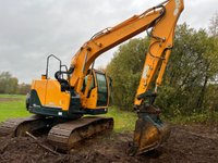 USED 2014 14 JCB TELEHANDLER 535/125 TELEPORTER,12.5 METRE REACH,HYDRAULIC LEGS,2014 RECENT SERVICE & 4 NEW TYRES,2014