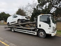 USED 2019 69 ISUZU FORWARD N75.190 7.5T AUTOMATIC 2 CAR BEAVERTAIL TWIN DECK CAR TRANSPORTER WINCH+BEACON+SKIDS+AIR CON+  NO VAT TO PAY