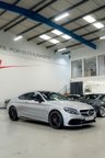 USED 2018 18 MERCEDES-BENZ C CLASS 4.0 C63 V8 BiTurbo AMG S (Premium) Coupe 2dr Petrol SpdS MCT Euro 6 (s/s) (510 ps) SILVER CARBON/VALVE CONTROLLER