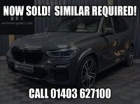 USED 2021 21 BMW X5 3.0 40d MHT M Sport SUV 5dr Diesel Hybrid Auto xDrive Euro 6 (s/s) (340 ps) HUGE SPEC, M SPORT PRO PACKAGE - COMFORT PACKAGE - TECHNOLOGY PACKAGE - VISIBILITY PACK - SKY LOUNGE PANORAMIC ROOF SYSTEM - DRAVIT GREY - CREAM INTERIOR - HEATED CUP HOLDERS - CAR PLAY - 12 MONTH WARRANTY - FULL SERVICE HISTORY