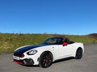USED 2018 18 ABARTH 124 SPIDER 1.4 MultiAir Convertible 2dr Petrol Auto Euro 6 (170 ps) ANTI GLARE PACKAGE - 22,000 MILES - RED LEATHER - HEATED SEATS - TURINI WHITE - AUTOMATIC