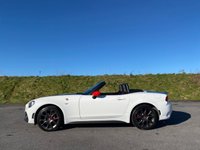 USED 2018 18 ABARTH 124 SPIDER 1.4 MultiAir Convertible 2dr Petrol Auto Euro 6 (170 ps) ANTI GLARE PACKAGE - 22,000 MILES - RED LEATHER - HEATED SEATS - TURINI WHITE - AUTOMATIC