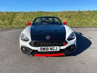 USED 2018 18 ABARTH 124 SPIDER 1.4 MultiAir Convertible 2dr Petrol Auto Euro 6 (170 ps) ANTI GLARE PACKAGE - 22,000 MILES - RED LEATHER - HEATED SEATS - TURINI WHITE - AUTOMATIC