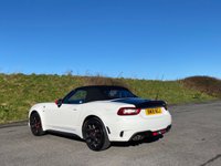 USED 2018 18 ABARTH 124 SPIDER 1.4 MultiAir Convertible 2dr Petrol Auto Euro 6 (170 ps) ANTI GLARE PACKAGE - 22,000 MILES - RED LEATHER - HEATED SEATS - TURINI WHITE - AUTOMATIC