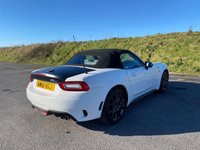 USED 2018 18 ABARTH 124 SPIDER 1.4 MultiAir Convertible 2dr Petrol Auto Euro 6 (170 ps) ANTI GLARE PACKAGE - 22,000 MILES - RED LEATHER - HEATED SEATS - TURINI WHITE - AUTOMATIC