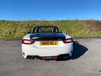USED 2018 18 ABARTH 124 SPIDER 1.4 MultiAir Convertible 2dr Petrol Auto Euro 6 (170 ps) ANTI GLARE PACKAGE - 22,000 MILES - RED LEATHER - HEATED SEATS - TURINI WHITE - AUTOMATIC