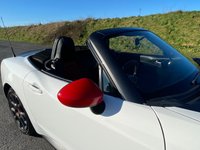 USED 2018 18 ABARTH 124 SPIDER 1.4 MultiAir Convertible 2dr Petrol Auto Euro 6 (170 ps) ANTI GLARE PACKAGE - 22,000 MILES - RED LEATHER - HEATED SEATS - TURINI WHITE - AUTOMATIC
