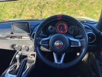 USED 2018 18 ABARTH 124 SPIDER 1.4 MultiAir Convertible 2dr Petrol Auto Euro 6 (170 ps) ANTI GLARE PACKAGE - 22,000 MILES - RED LEATHER - HEATED SEATS - TURINI WHITE - AUTOMATIC