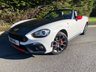 USED 2018 18 ABARTH 124 SPIDER 1.4 MultiAir Convertible 2dr Petrol Auto Euro 6 (170 ps) ANTI GLARE PACKAGE - 22,000 MILES - RED LEATHER - HEATED SEATS - TURINI WHITE - AUTOMATIC