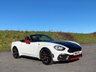 USED 2018 18 ABARTH 124 SPIDER 1.4 MultiAir Convertible 2dr Petrol Auto Euro 6 (170 ps) ANTI GLARE PACKAGE - 22,000 MILES - RED LEATHER - HEATED SEATS - TURINI WHITE - AUTOMATIC