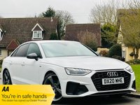 USED 2020 20 AUDI A4 2.0 TFSI 35 Black Edition Saloon 4dr Petrol S Tronic Euro 6 (s/s) (150 ps) SAT NAV+LEATHER+CAMERA+FASH++