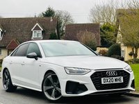 USED 2020 20 AUDI A4 2.0 TFSI 35 Black Edition Saloon 4dr Petrol S Tronic Euro 6 (s/s) (150 ps) SAT NAV+LEATHER+CAMERA+FASH++