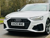USED 2020 20 AUDI A4 2.0 TFSI 35 Black Edition Saloon 4dr Petrol S Tronic Euro 6 (s/s) (150 ps) SAT NAV+LEATHER+CAMERA+FASH++