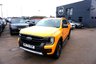 USED 2023 73 FORD RANGER 2.0 TD EcoBlue Wildtrak Pickup Double Cab 4dr Diesel Auto 4WD Euro 6 (s/s) (205 ps)-&pound;31000.00 Plus Vat-1 OWNER-VAT QUALIFYING-FINISHED IN CYBER ORANGE METALLIC-TRAILER TOW PREP PACK-POWER PACK 3-POWERED ROLLER SHUTTER-CLIMATE CONTROL-CRUISE CONTROL-MFSW-SATNAV-DAB RADIO-BLUETOOTH-SUPERB LOOKING FORD RANGER. 