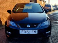 USED 2015 15 SEAT IBIZA 1.2 TSI FR Black Hatchback 5dr Petrol Manual Euro 5 (105 ps) 