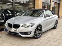 USED 2019 BMW 2 SERIES 1.5 218i GPF Sport Convertible 2dr Petrol Auto Euro 6 (s/s) (136 ps) REAR CAMERA | PARK ASSIST F + R