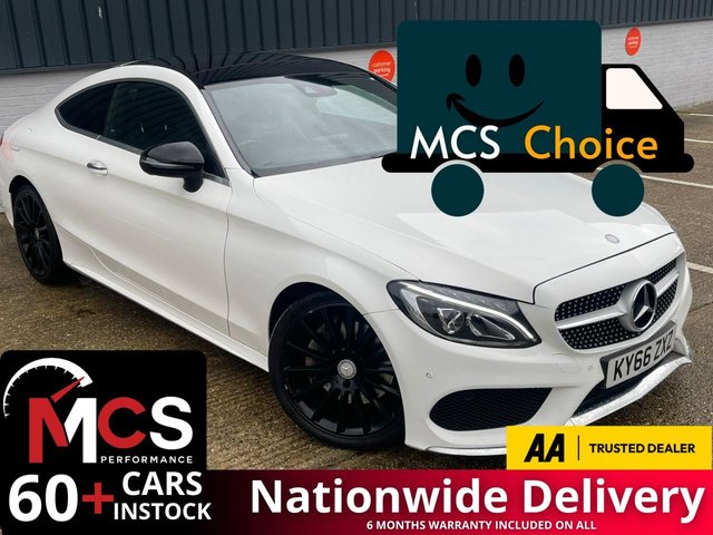 2016 66 MERCEDES-BENZ C-CLASS 2.1 C250d AMG Line (Premium Plus) Coupe 2dr Diesel G-Tronic+ Euro 6 (s/s) (204 ps) PAN ROOF / 19" ALLOYS