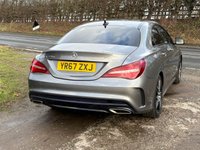 USED 2017 67 MERCEDES-BENZ CLA 2.1 CLA220d AMG Line Coupe 4dr Diesel 7G-DCT Euro 6 (s/s) (177 ps) EXCELLENT 80+MPG, PAN ROOF, NAV