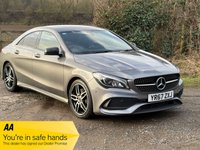 USED 2017 67 MERCEDES-BENZ CLA 2.1 CLA220d AMG Line Coupe 4dr Diesel 7G-DCT Euro 6 (s/s) (177 ps) EXCELLENT 80+MPG, PAN ROOF, NAV