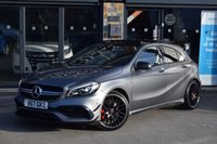 USED 2017 67 MERCEDES-BENZ A-CLASS 2.0 A45 AMG Hatchback 5dr Petrol SpdS DCT 4MATIC Euro 6 (s/s) (360 ps) FSH- DAB -PAN ROOF -SAT NAV