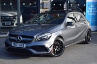 USED 2017 67 MERCEDES-BENZ A-CLASS 2.0 A45 AMG Hatchback 5dr Petrol SpdS DCT 4MATIC Euro 6 (s/s) (360 ps) FSH- DAB -PAN ROOF -SAT NAV