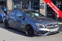 USED 2017 67 MERCEDES-BENZ A-CLASS 2.0 A45 AMG Hatchback 5dr Petrol SpdS DCT 4MATIC Euro 6 (s/s) (360 ps) FSH- DAB -PAN ROOF -SAT NAV