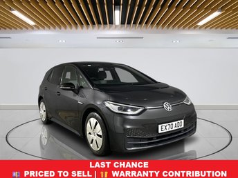 2020 VOLKSWAGEN ID.3 Pro Performance 58kWh Family Hatchback 5dr Electric Auto (204 ps) &pound;13499.00