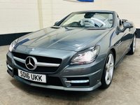 USED 2016 16 MERCEDES-BENZ SLK 2.1 SLK250D AMG Sport Convertible 2 Door Diesel G-Tronic Euro 6 (s/s) (204 ps) ULEZ EURO 6 &pound;35 TAX 6 SERVICES