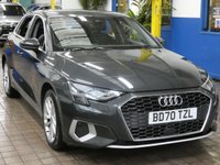 USED 2021 70 AUDI A3 1.4 TFSIe 40 Sport Sportback 5dr Petrol Plug-in Hybrid S Tronic Euro 6 (s/s) 13kWh (204 ps) SAT NAV LEATHER CRUISE CONTROL PARKING SENSORS 1 OWNER EXCELLENT SERVICE HISTORY WARRANTY