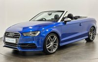 USED 2014 14 AUDI S3 2.0 TFSI Cabriolet 2dr Petrol S Tronic quattro Euro 6 (s/s) (300 ps) High Specification TFSI Quattro Euro 6 Nappa Leather Sports Seats , Heated Neck Scarf, Cruise Control,Wind Deflector, Striking Sepang Blue,