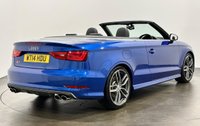 USED 2014 14 AUDI S3 2.0 TFSI Cabriolet 2dr Petrol S Tronic quattro Euro 6 (s/s) (300 ps) High Specification TFSI Quattro Euro 6 Nappa Leather Sports Seats , Heated Neck Scarf, Cruise Control,Wind Deflector, Striking Sepang Blue,