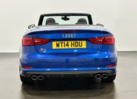 USED 2014 14 AUDI S3 2.0 TFSI Cabriolet 2dr Petrol S Tronic quattro Euro 6 (s/s) (300 ps) High Specification TFSI Quattro Euro 6 Nappa Leather Sports Seats , Heated Neck Scarf, Cruise Control,Wind Deflector, Striking Sepang Blue,