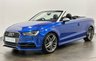 USED 2014 14 AUDI S3 2.0 TFSI Cabriolet 2dr Petrol S Tronic quattro Euro 6 (s/s) (300 ps) High Specification TFSI Quattro Euro 6 Nappa Leather Sports Seats , Heated Neck Scarf, Cruise Control,Wind Deflector, Striking Sepang Blue,