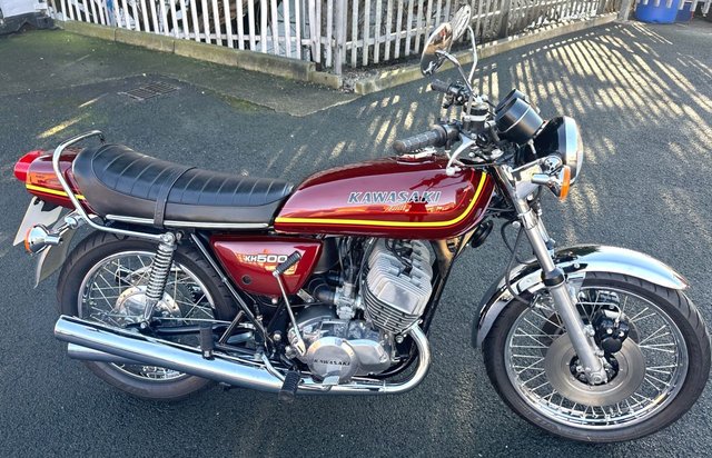 1976 P Kawasaki Kh 500 Triple 2 Stroke Roadster Retro Classic