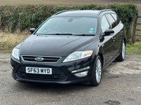 USED 2013 63 FORD MONDEO 1.6 TDCi ECOnetic Zetec Business Edition Estate 5dr Diesel Manual Euro 5 (s/s) (115 ps) LOW &pound;35 ROAD TAX EXCELLENT 7O+MPG