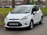 USED 2012 12 FORD FIESTA 1.25 Zetec Hatchback 3dr Petrol Manual (129 g/km, 81 bhp) 