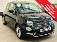 USED 2017 17 FIAT 500 1.2 Lounge Panoramic Hatchback 3dr Petrol Manual Euro 6 (s/s) (69 bhp) ULEZ EURO 6 1 PREVIOUS OWNER