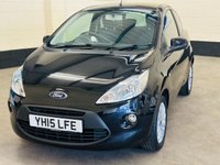 USED 2015 15 FORD KA 1.2 Zetec Hatchback 3 Door Petrol Manual Euro 5 (s/s) (69 ps) ONLY INSURANCE GROUP 3