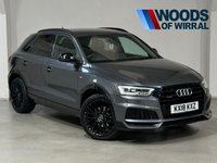 USED 2018 18 AUDI Q3 2.0 TFSI Black Edition SUV 5dr Petrol S Tronic quattro Euro 6 (s/s) (180 ps) 