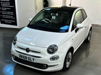 USED 2018 68 FIAT 500 1.2 Lounge Hatchback 3dr Petrol Manual Euro 6 (s/s) (69 bhp) 