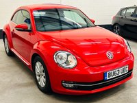 USED 2013 63 VOLKSWAGEN BEETLE 1.6 TDI BlueMotion Tech Design Hatchback 3 Door Diesel Manual Euro 5 (s/s) (105 ps) &pound;35 TAX ONLY 1 OWNER + VOLKSWAGEN