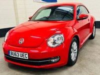 USED 2013 63 VOLKSWAGEN BEETLE 1.6 TDI BlueMotion Tech Design Hatchback 3 Door Diesel Manual Euro 5 (s/s) (105 ps) &pound;35 TAX ONLY 1 OWNER + VOLKSWAGEN