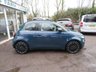 USED 2021 71 FIAT 500e C 42kWh La Prima Convertible 2dr Electric Automatic (118 ps) SAVE THOUSANDS with this convertible all electric automatic Fiat 500e C La Prima 117 BHP 42 kWh finished in Ocean Green with only 4,703 miles from new!