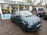 USED 2021 71 FIAT 500e C 42kWh La Prima Convertible 2dr Electric Automatic (118 ps) SAVE THOUSANDS with this convertible all electric automatic Fiat 500e C La Prima 117 BHP 42 kWh finished in Ocean Green with only 4,703 miles from new!