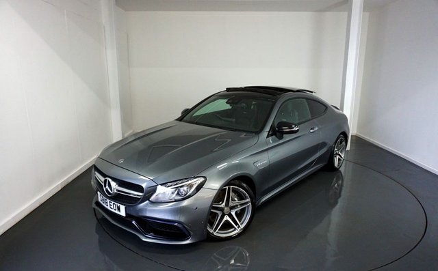 2018 18 Mercedes-Benz C-Class 4.0 C63 V8 BiTurbo AMG (Premium) Coupe 2dr Petrol SpdS MCT Euro 6 (s/s) (476 ps)-Factory Extras Worth &pound;2,250-2 Former Keepers-Finished In Selenite Grey Metallic With Heated Black Leather Upholstery-6 Mercedes Services-Matching Pirelli Tyres-19