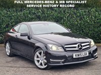 USED 2015 15 MERCEDES-BENZ C-CLASS 2.1 C220 CDI AMG Sport Edition Coupe 2dr Diesel G-Tronic+ Euro 5 (s/s) (170 ps) PREMIUM EDITION | 9 SERVICES