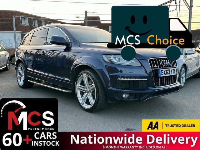 2013 63 AUDI Q7 3.0 TDI V6 S line Plus SUV 5dr Diesel Tiptronic quattro Euro 5 (s/s) (245 ps) 21" ALLOYS / MEMORY SEATS